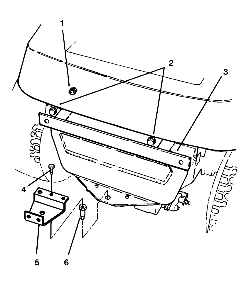 Mounting Hardware Diagram and Parts List for 79116 (3900001 - 3999999)(1993) Lawn Boy Lawn Tractor Accessories
